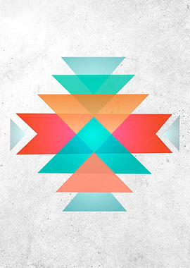 Abstract geometric indigenous symbol