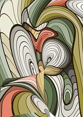 Flower Bird Abstract