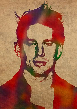 Channing Tatum Watercolor Portrait