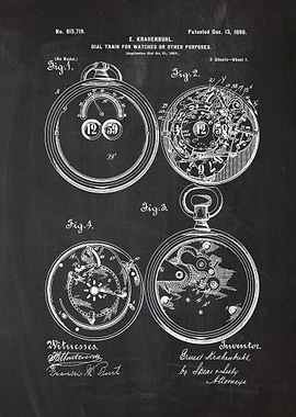 1895 Dial Train for Watches or Other Purposes