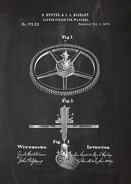 1876 Cannon-Pinion for Watches - Patent Drawing