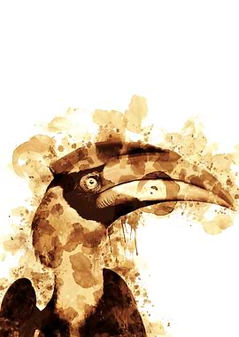 Toucan Tropical Coffee Art