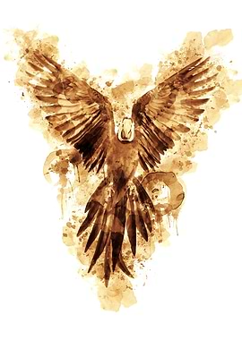 Flying Parrot Coffee Art