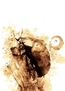 Bug Coffee Style Painting