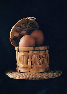 Eggs in basket