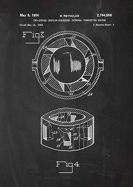 1953 Two-Stroke Uniflow-Scavenged Internal Engine