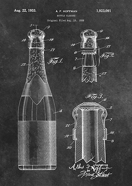 patent art Hoffman Bottle