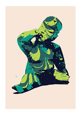 Green Olmec Baby No.2