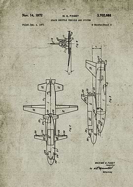 1971 Space Shuttle Vehicle