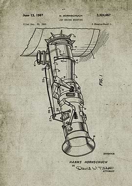 1965 Jet Engine Mounting