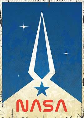 Abstract Vintage NASA