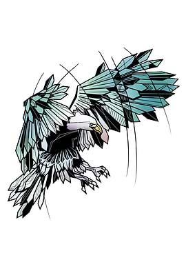 Geometric flying eagle