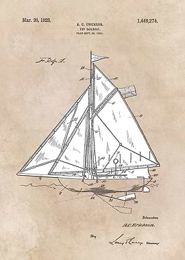 patent Erickson 1921 Toy s