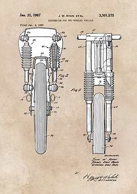 patent Ryan 1967 suspensio