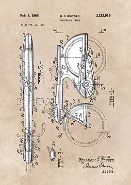 patent Bowden 1966 velocip