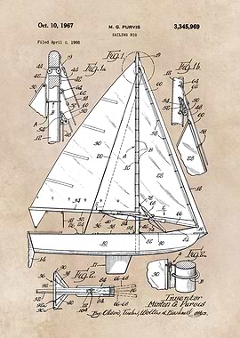 patent Purvis 1967 sailing