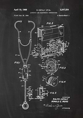 1964 Acoustic Stethoscope