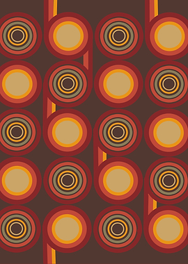 retro pattern circles 2