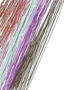 Design lines on white