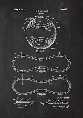1927 Baseball Patent