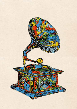 vintage record player