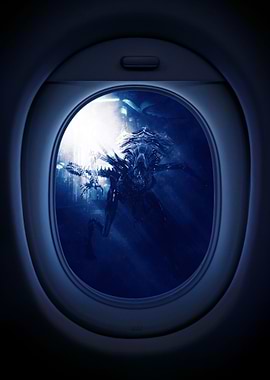 Alien on your window