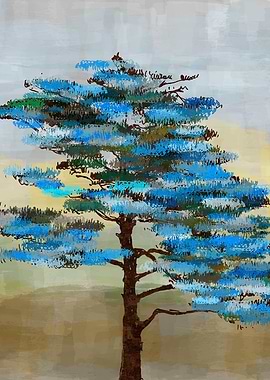 Painted Pine Tree