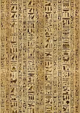 Egyptian hieroglyphs
