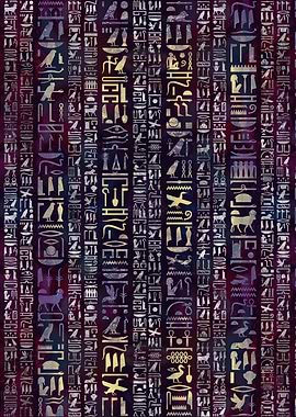Egyptian hieroglyphs