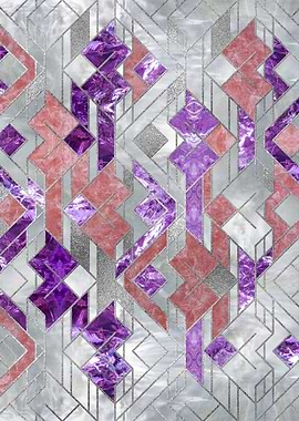 Amethyst and Rose quartz