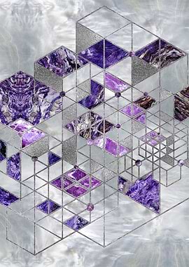 Amethyst Mother of pearl