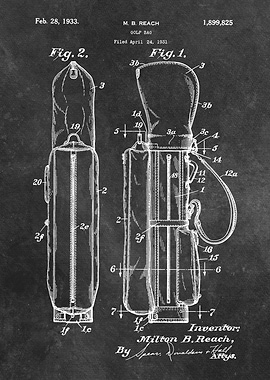 paten Reach Golf bag 1931