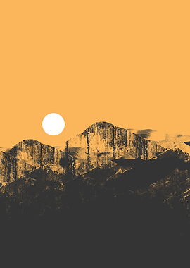 The dark mountain top