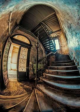 An old forgotten staircase