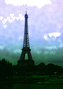 Paris Love Periwinkle Teal