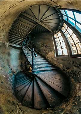 Abandoned staircase
