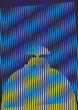 lady in the blue blind