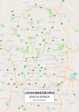Johannesburg map