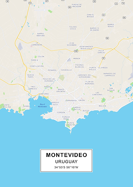 Montevideo map