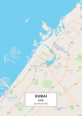 Dubai map