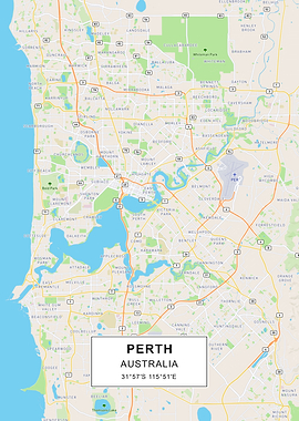 Perth map