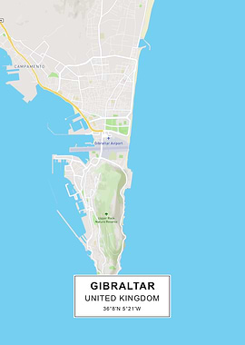 Gibraltar map