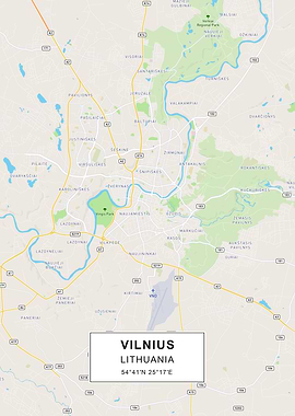 Vilnius map
