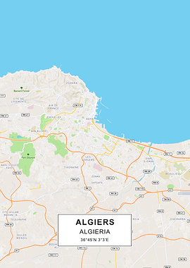Algiers map
