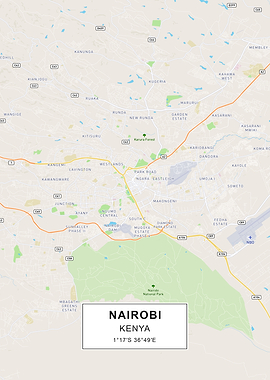 Nairobi map