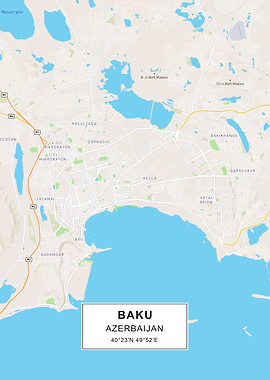 Baku map
