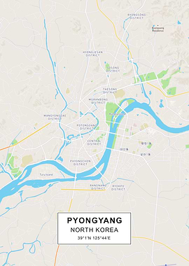 Pyongyang map