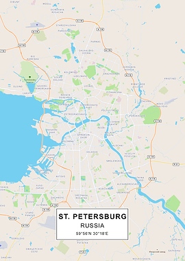 St Petersburg map
