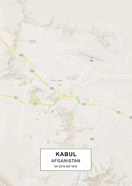 Kabul map