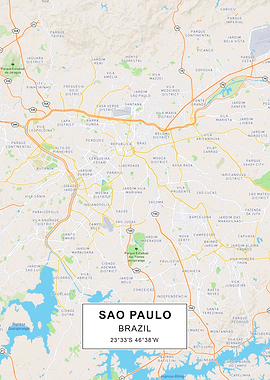 Sao Paulo map